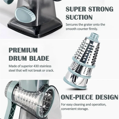 Premium Rotary Kitchen Slicer and Grater