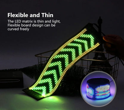 Bluetooth LED Pixel Car Sign