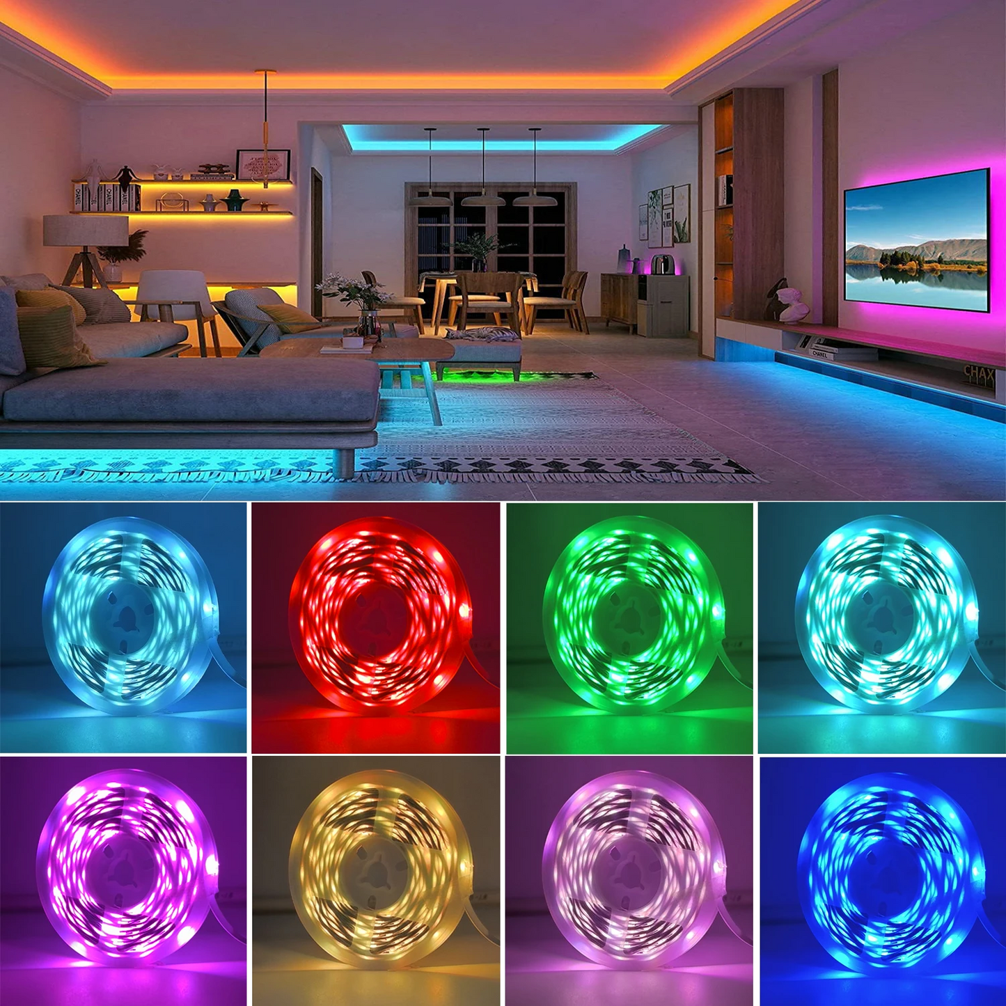 30M RGB LED Strip Lights with APP Control