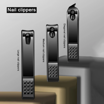 Black Premium Nail & Pedicure Tool Set