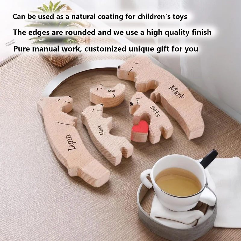 Personalized Bear Family Puzzle