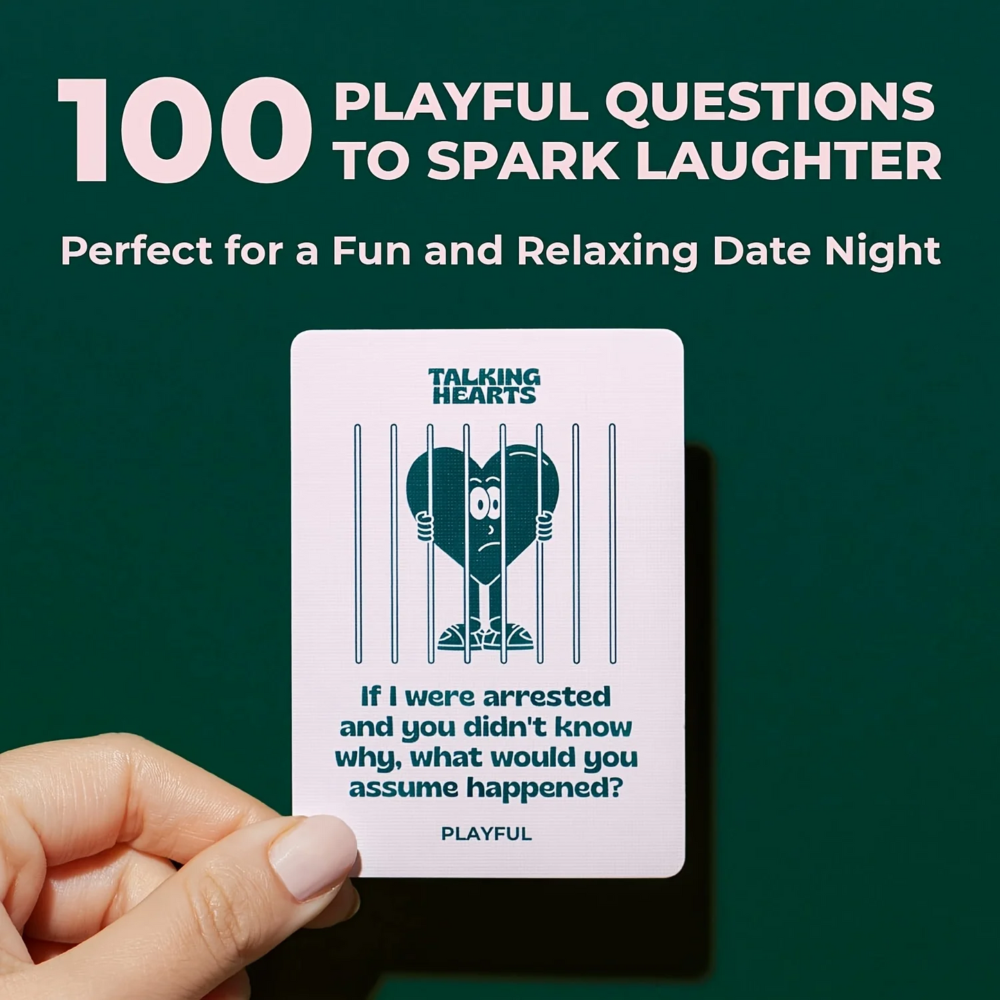 Talking Hearts – Couples Conversation Card Game (200 Questions)