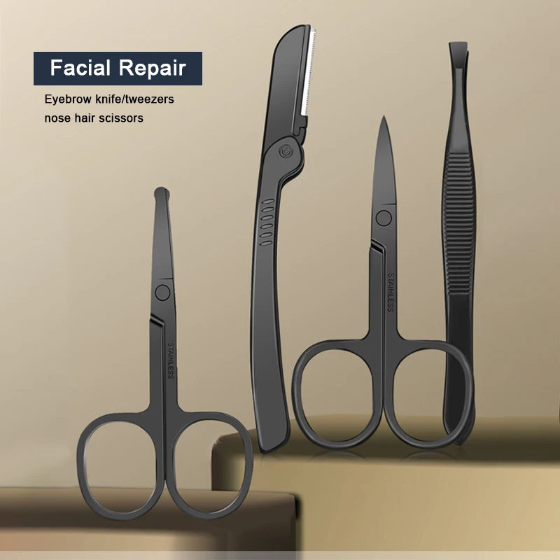 Black Premium Nail & Pedicure Tool Set
