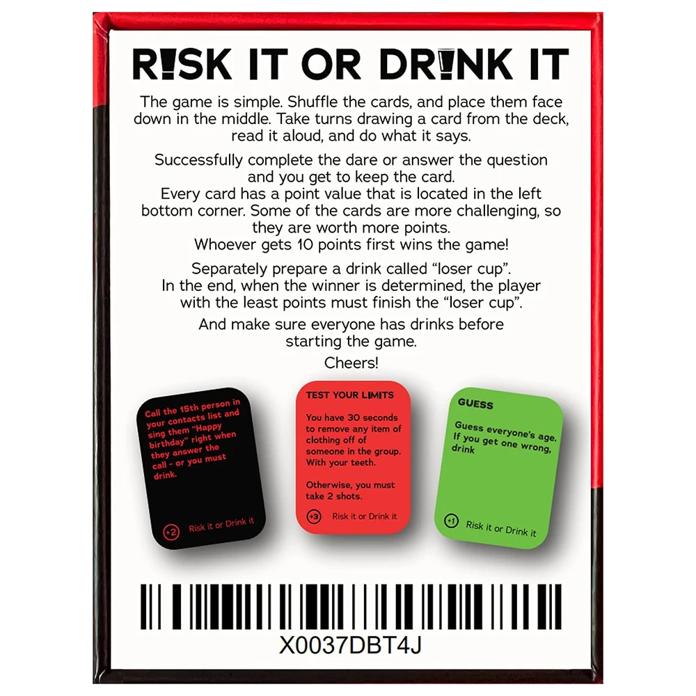 Risk It or Drink It – Adult Card Game