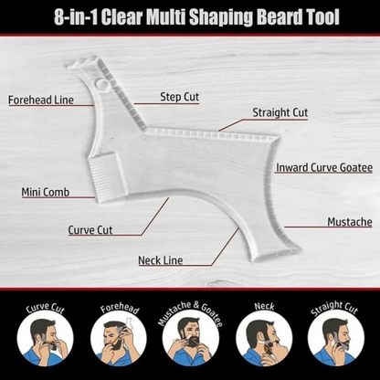 Beard Shaping Comb for Sharp Lines