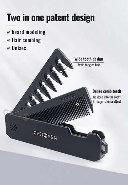 2 in 1 Folding Pocket Comb