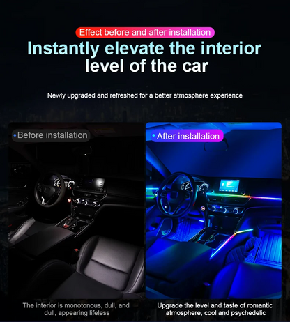 Full Luxury Car Interior Ambient Lights Kit With App