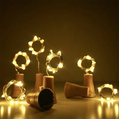 5-Pack Solar Wine Bottle Fairy Lights