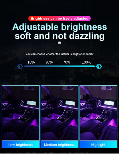 Full Luxury Car Interior Ambient Lights Kit With App