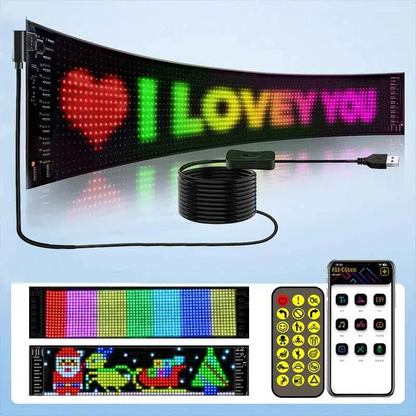Bluetooth LED Pixel Car Sign