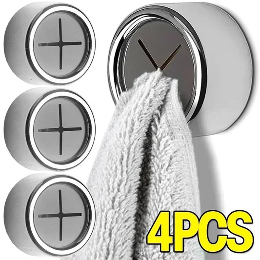 Self-Adhesive Towel & Cloth Holder (4PCS)