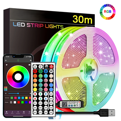 30M RGB LED Strip Lights with APP Control