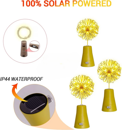 5-Pack Solar Wine Bottle Fairy Lights