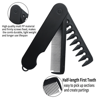 2 in 1 Folding Pocket Comb