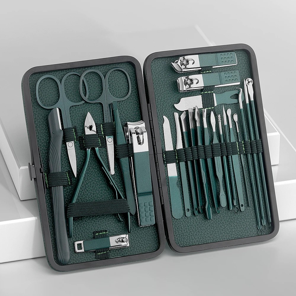 Green Mint Premium Nail & Pedicure Tool Set