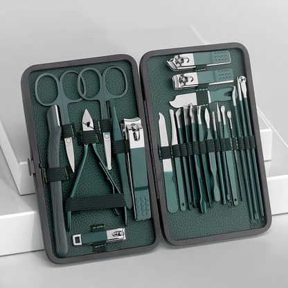 Green Mint Premium Nail & Pedicure Tool Set